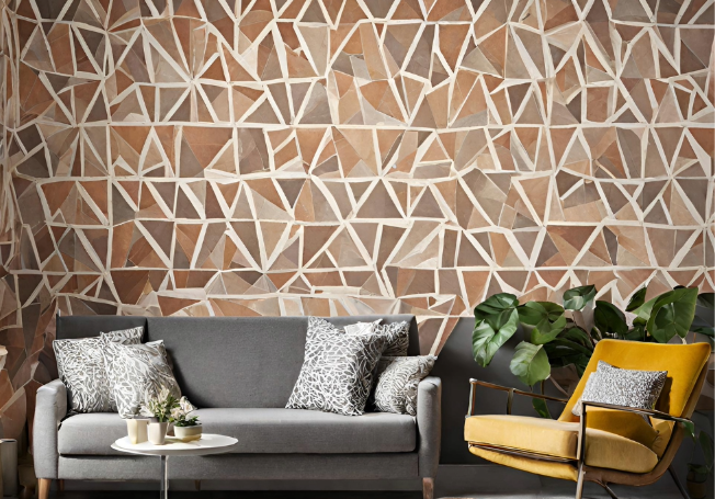 Geometric marvels wallpaper - Asian Paints