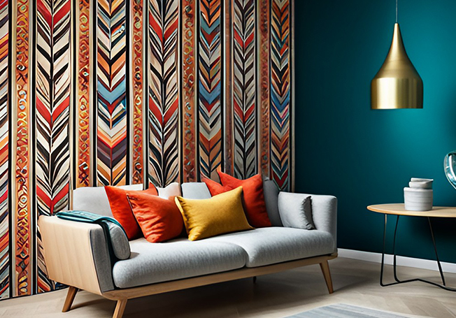 Tribal wallpaper for your interiors - Asian Paints