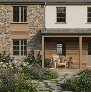 Rustic Countryside Style House Facade