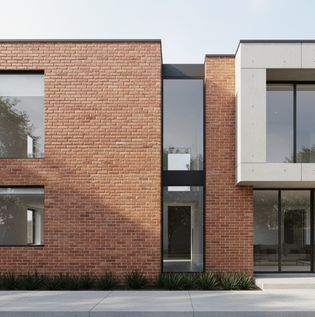 Exposed Brick Exterior with Rustic Charm