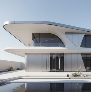 Futuristic and Cutting-Edge Home Exterior