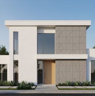 Geometric Patterned Exterior Wall Design