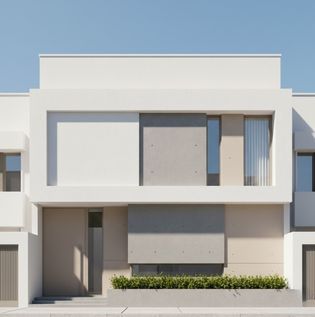 Minimalist House Exterior with Clean Architectural Lines
