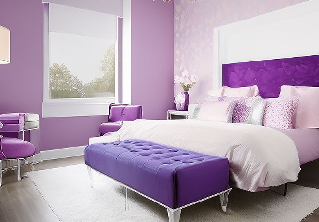 Transform Your Bedroom with These Gorgeous Purple Two Colour ...