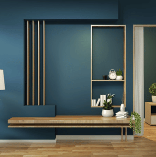 Aqua Blue And Navy Room - Asian Paints