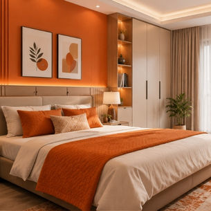 Bedroom Orange Colour Combinations for Every Interior Style