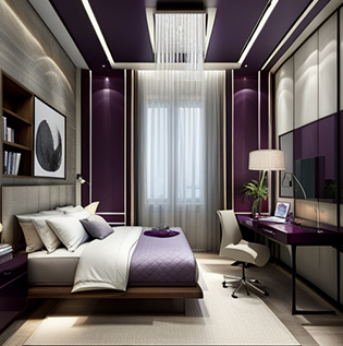 White and Lavender Combinations - Asian Paints