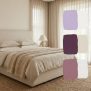 Purple Two Colour Combinations for Bedroom Walls