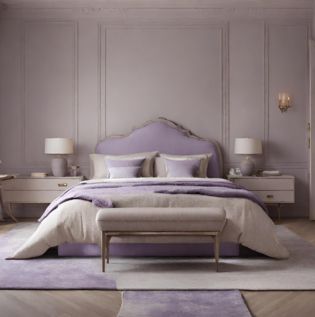 Lavender and Beige Wall Color - Asian Paints