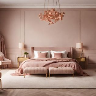 Rose Gold and Beige Wall Color - Asian Paints