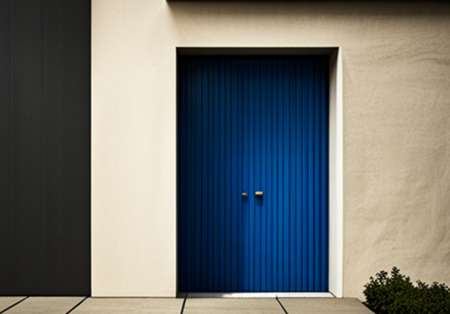 Blue & white exterior wall colour combination – Asian Paints