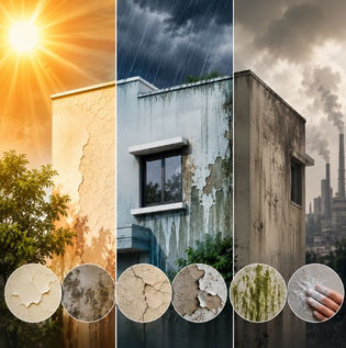 How Heat, Rain and Pollution Affect Exterior Paint