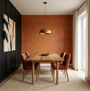 Black and Red-Orange