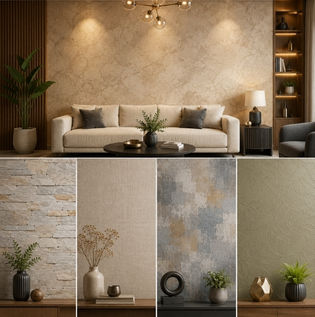 Popular Textured Paint Styles for Living Rooms