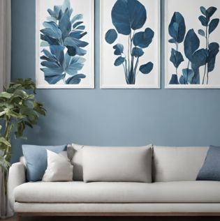 Boho Blue Themed Interior Design - Asian Paints