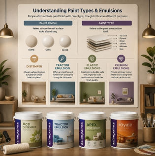 Understanding Different Paint Types and Emulsions for Homes