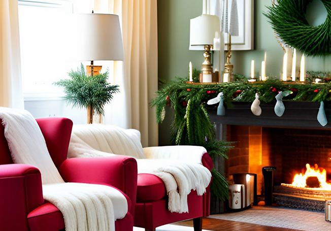 Christmas decor ideas for living room - Asian Paints