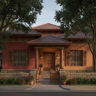 Earthy Hues Exterior Colour Palette