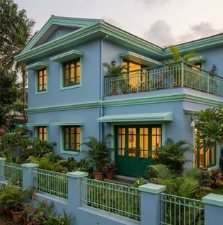 Marine Blue, Green and Mint Exterior Design