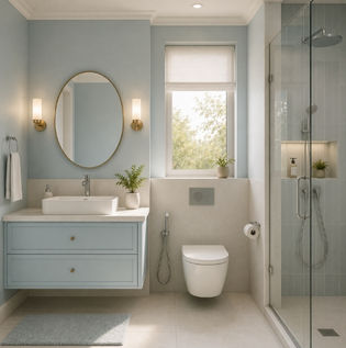 Clean and Modern Bathroom Wall Colour Ideas