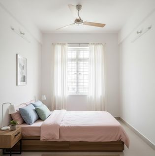 White and Soft Pastel Bedroom Design
