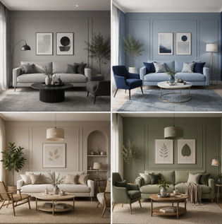 Monochrome Grey Interior with Layered Textures