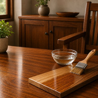Clear Coat and Wood Polish Finishes for Natural Beauty