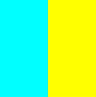 Cyan and Yellow Wall Colour Combination - Asian Paints
