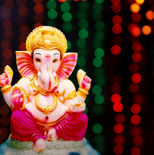 Lighting for Ganesh Puja Decoration - Asian Paints