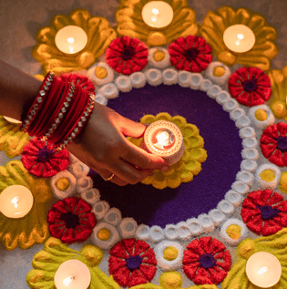Rangoli for Ganpati Decoration - Asian Paints