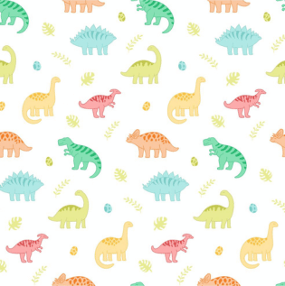 Fun Dinosaur Wallpaper- Asian Paints