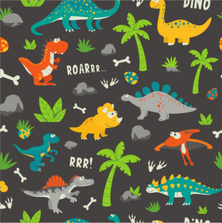Learning Dinosaur Wallpaper- Asian Paints