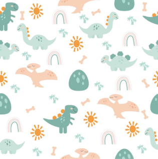 Minimalistic Dinosaur Wallpaper- Asian Paints