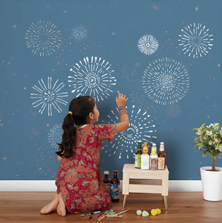 DIY Stencil Painting Ideas for Diwali - Asian Paints