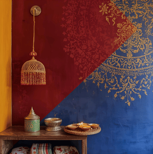 Stencil Art Ideas for Diwali Walls - Asian Paints