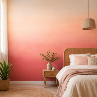 Soft Ombré DIY Wall Painting Idea