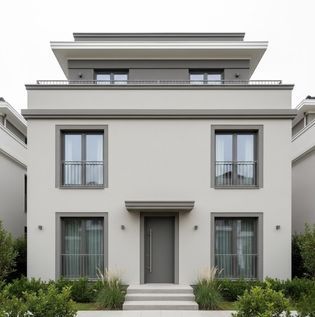 Layered Exterior Colour Design with Coordinated Shades