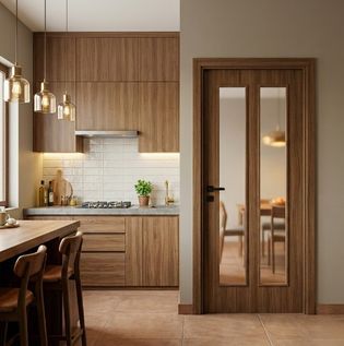 Fibre Kitchen Door Design that Feels Warm and Inviting