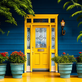 Front Door Paint Combination Ideas for your Home - Beautiful Homes