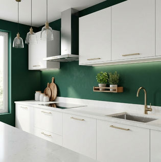Green Accent Wall Ideas for Kitchens