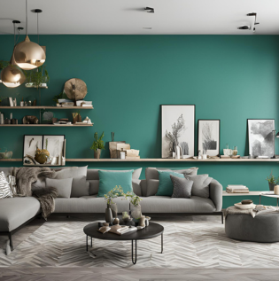 Radium Accent Wall Decor Idea - Asian Paints