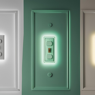 Luminous Switch Plates with Radium Colour - Asian Paints