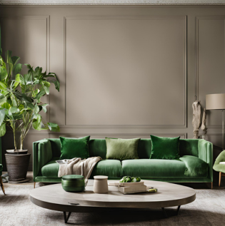 Taupe and Green Color Combination - Asian Paints