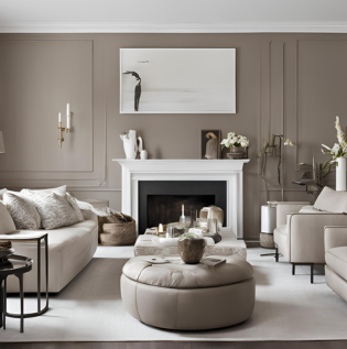 Taupe and White Color Combination - Asian Paints