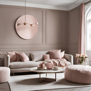 Taupe and Blush Pink Color Combination - Asian Paints