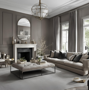 Taupe and Charcoal Grey Color Pairing - Asian Paints