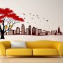 Wall decal design in the living room - Asian Paints