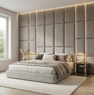 Upholstered Wall Panels for Comfortable Bedrooms