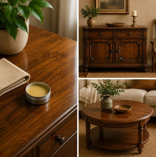 Wax-Based Wood Polish Finish