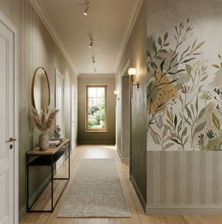 Creative Patterns and Finishes for Hallways